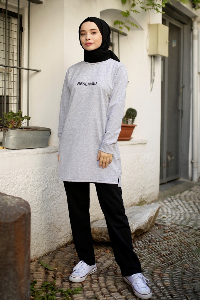Reserved Açık Gri Sweat