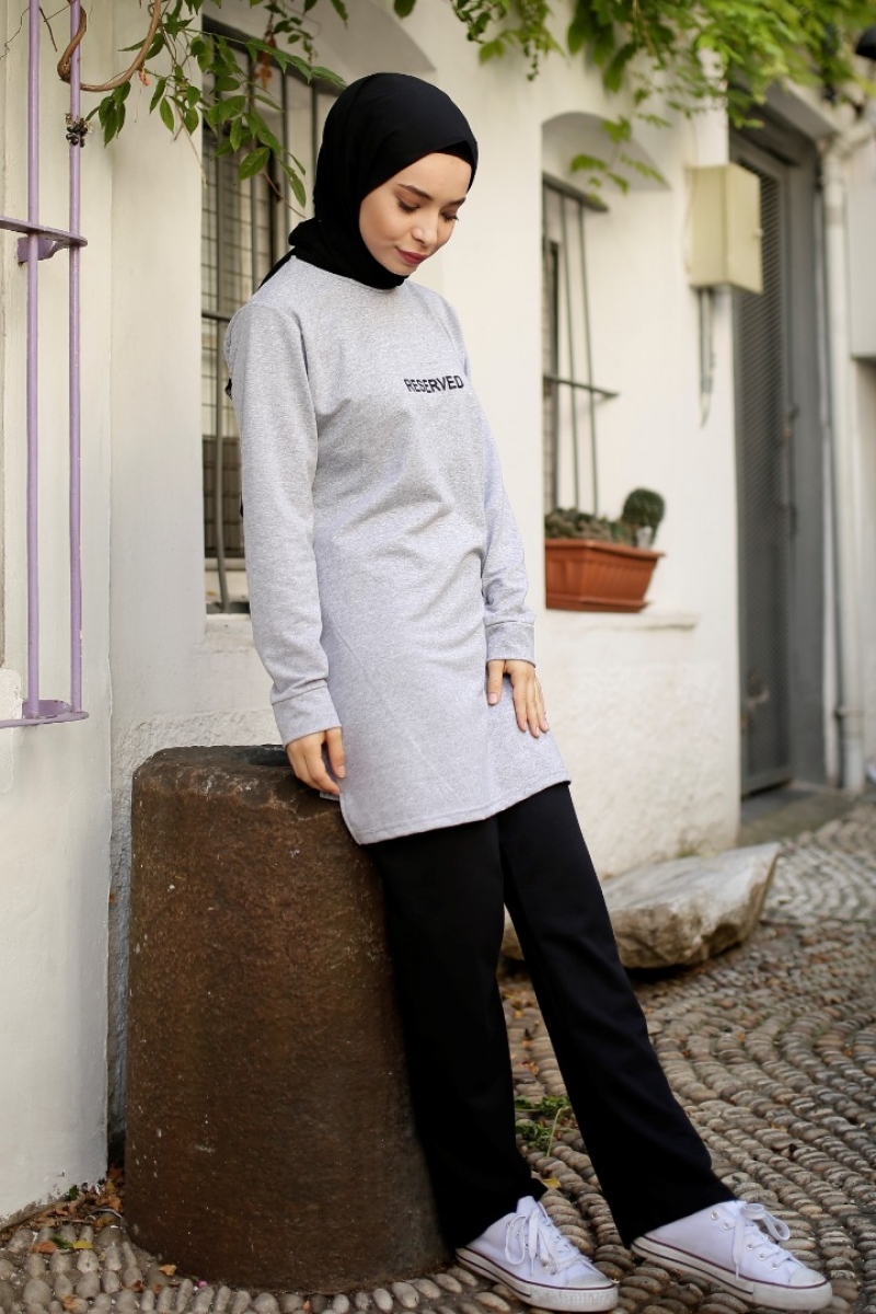 Reserved Açık Gri Sweat