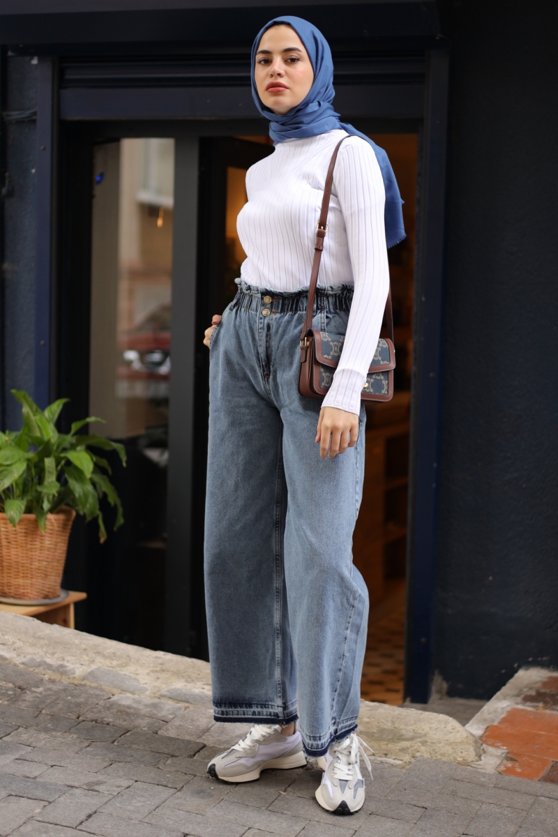 Reyna Beyaz Triko Badi