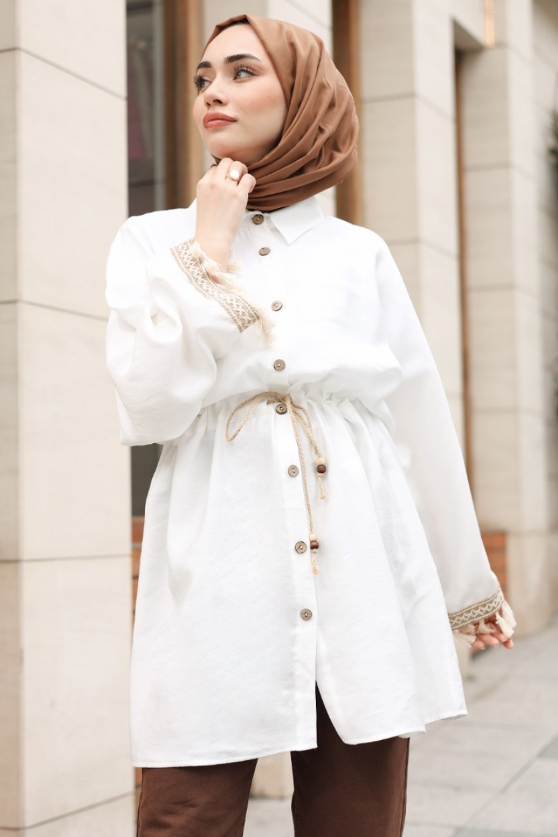 Ripos Beyaz Tunik