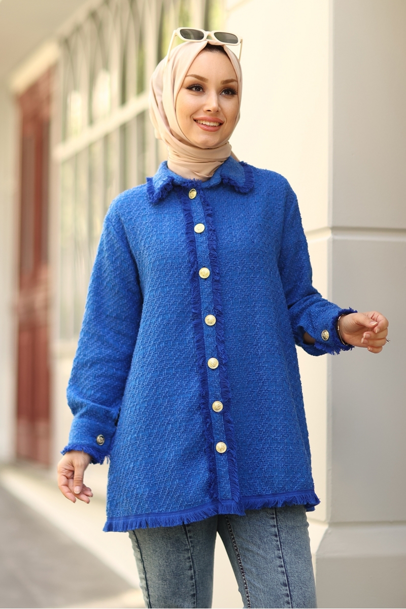 Rode Saks Mavi Ceket