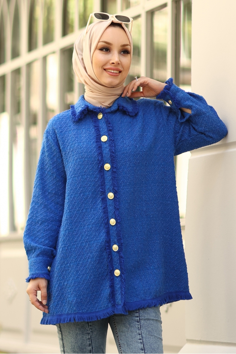 Rode Saks Mavi Ceket