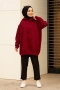 Roland Çizgili Bordo Sweat