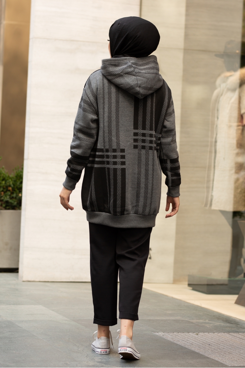 Roland Şeritli Füme Sweat