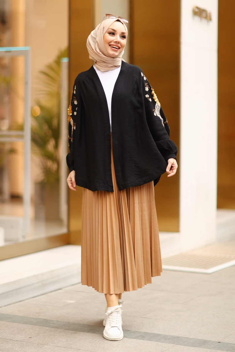 Rosalin Siyah Kimono