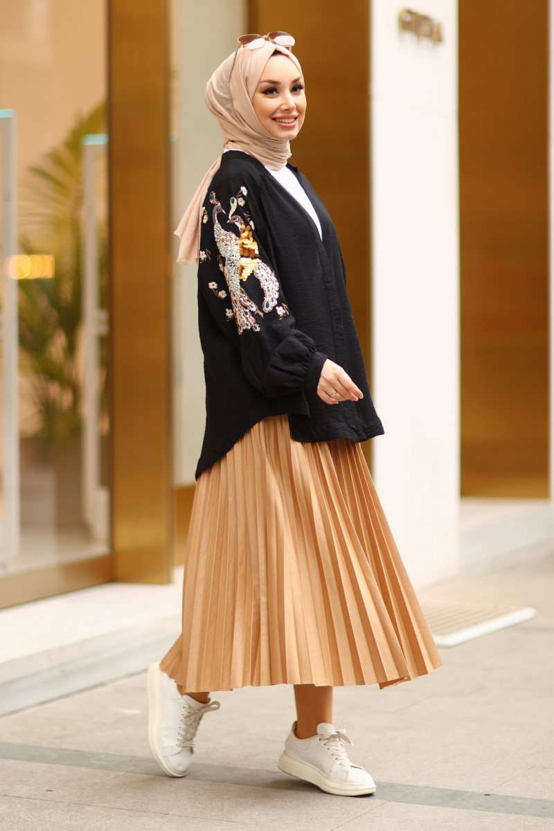 Rosalin Siyah Kimono