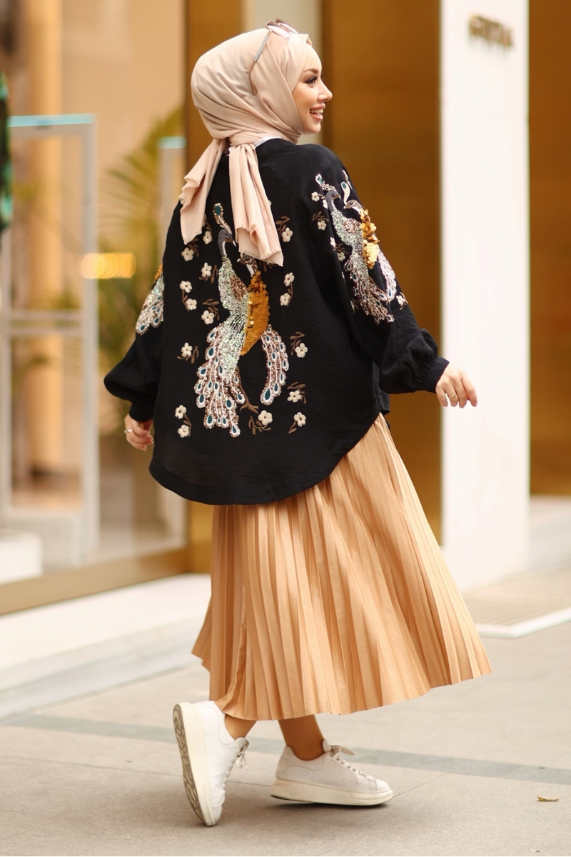 Rosalin Siyah Kimono