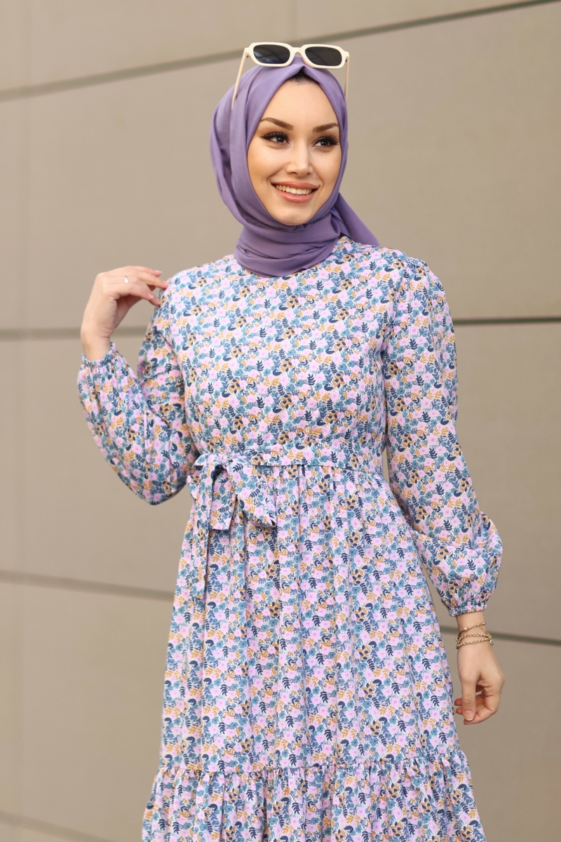 Roza Lila Elbise