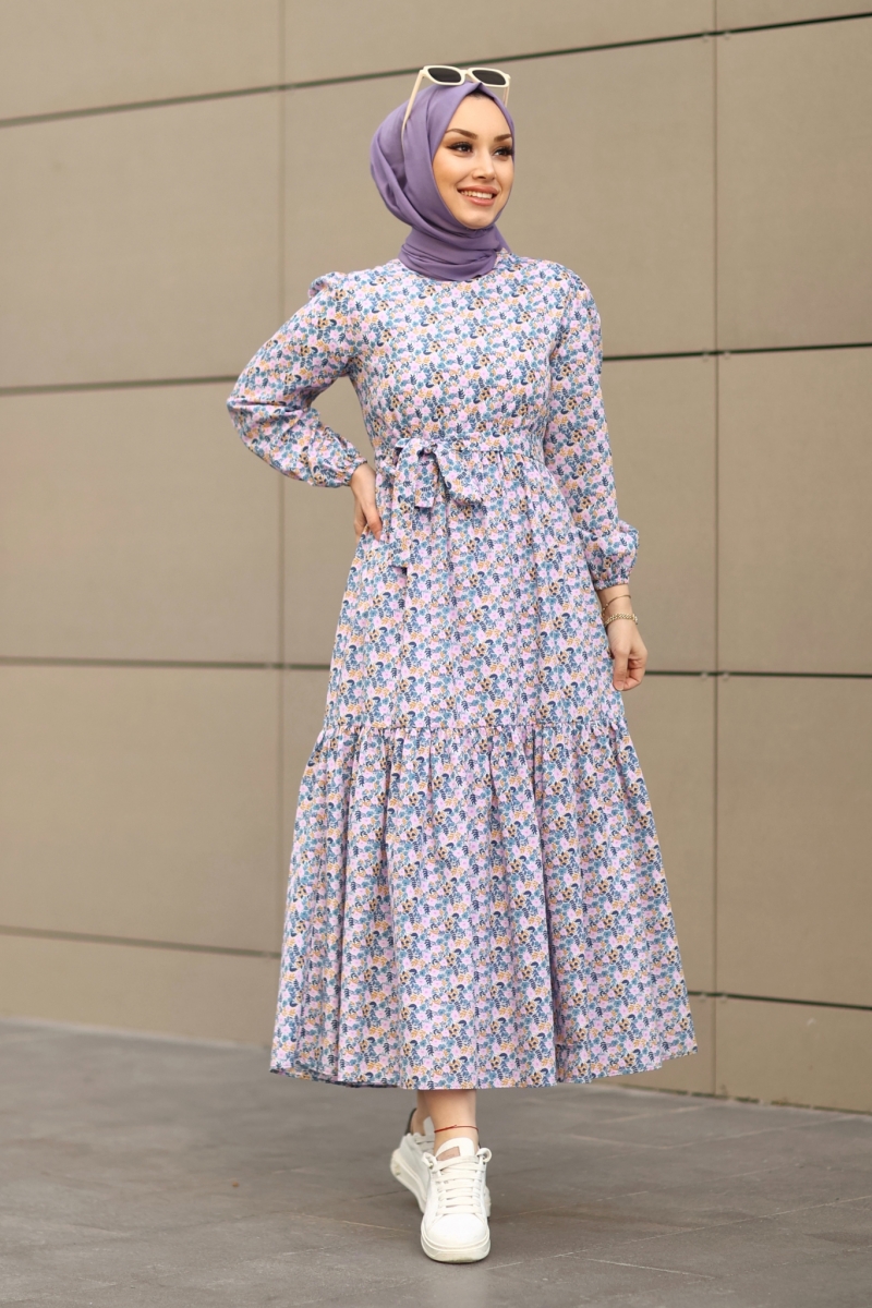 Roza Lila Elbise