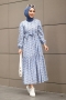 Roza Mavi Elbise