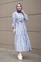 Roza Mavi Elbise