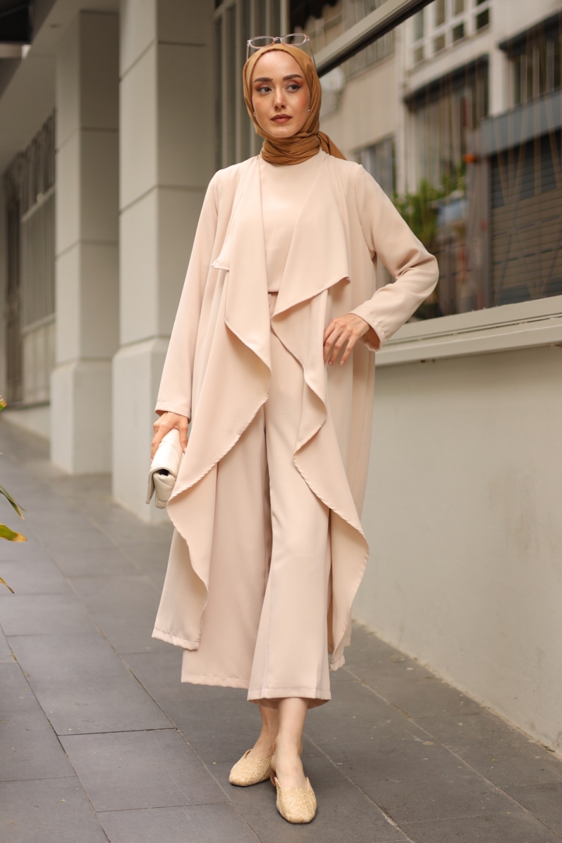 Ruby Bej Üçlü Takım