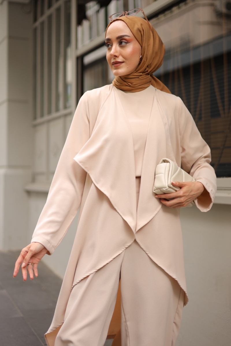 Ruby Bej Üçlü Takım