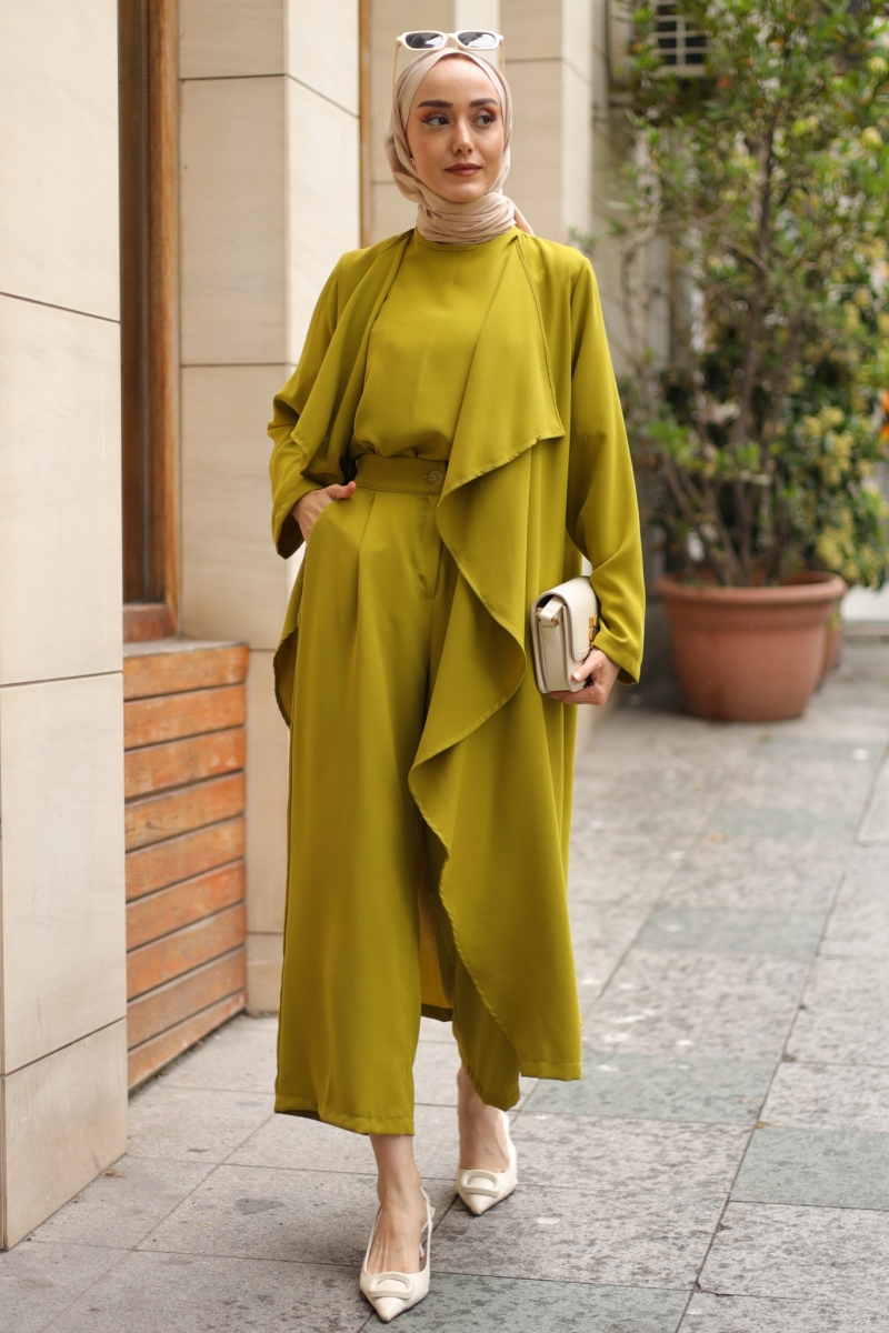 Ruby Yağ Yeşili Üçlü Takım