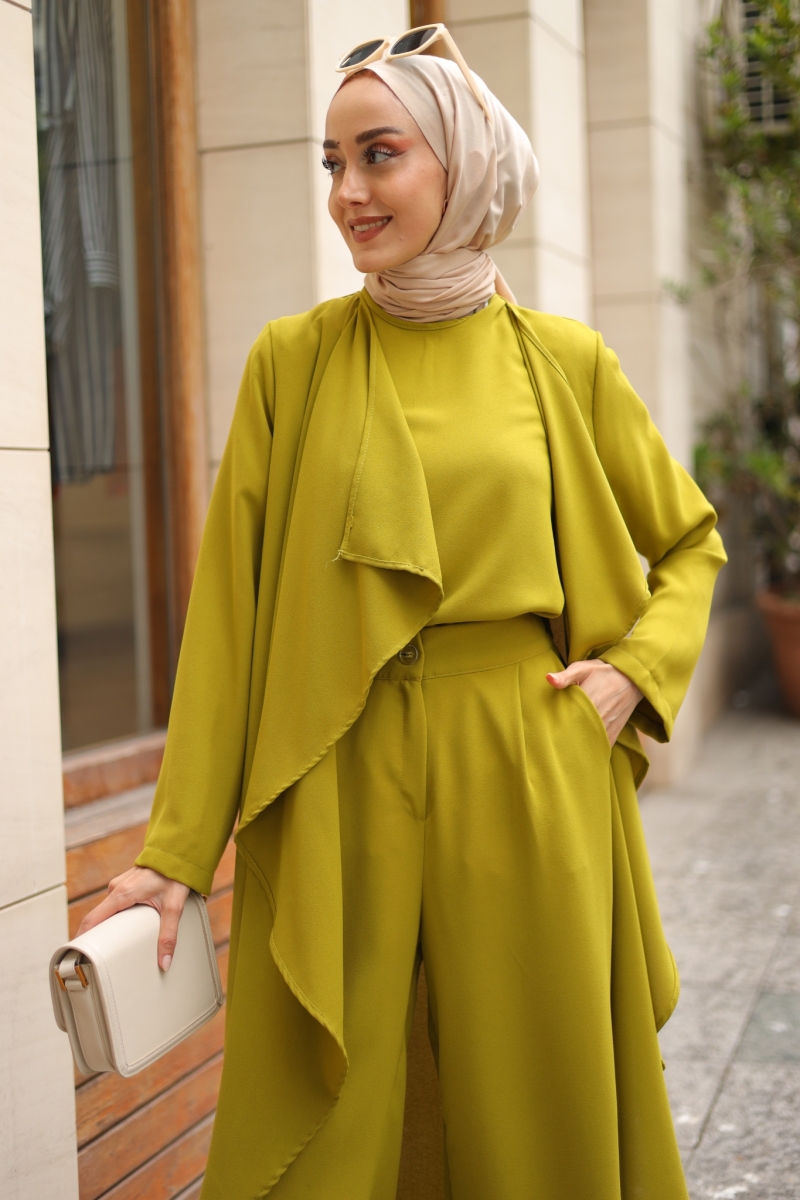 Ruby Yağ Yeşili Üçlü Takım