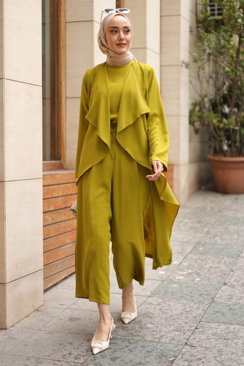 Ruby Yağ Yeşili Üçlü Takım