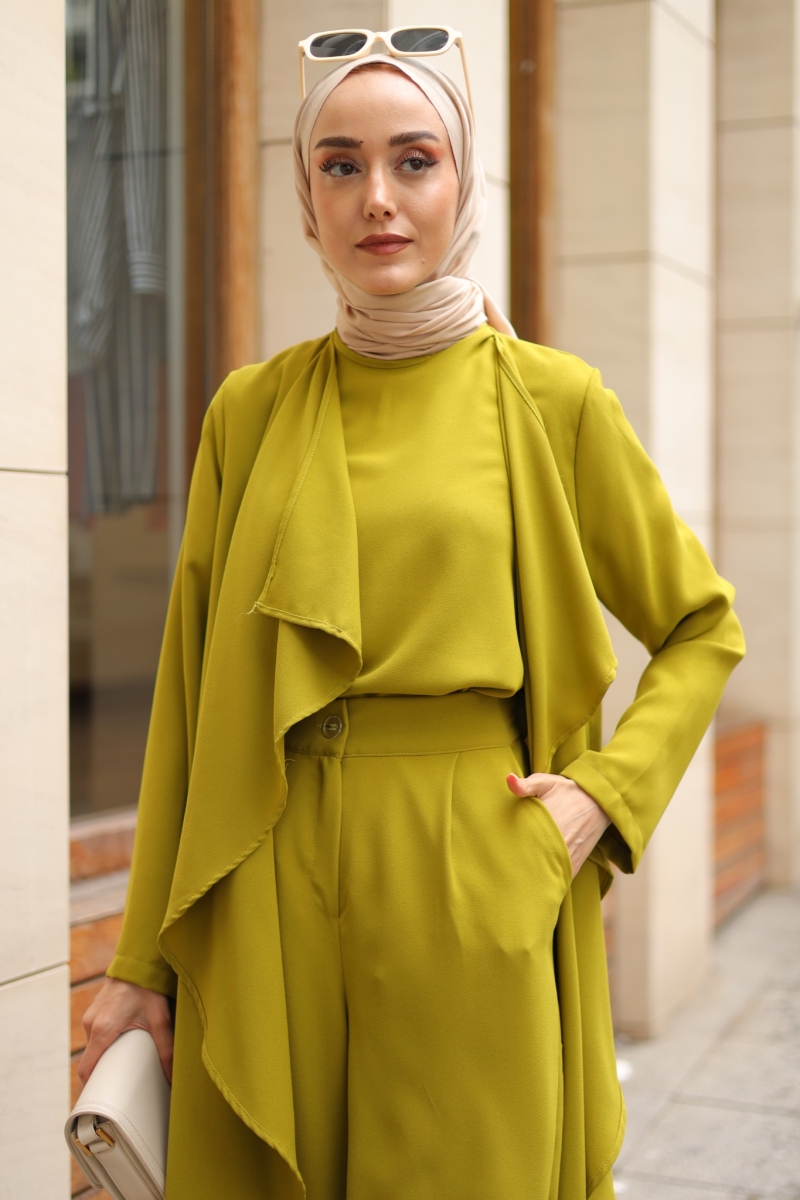 Ruby Yağ Yeşili Üçlü Takım