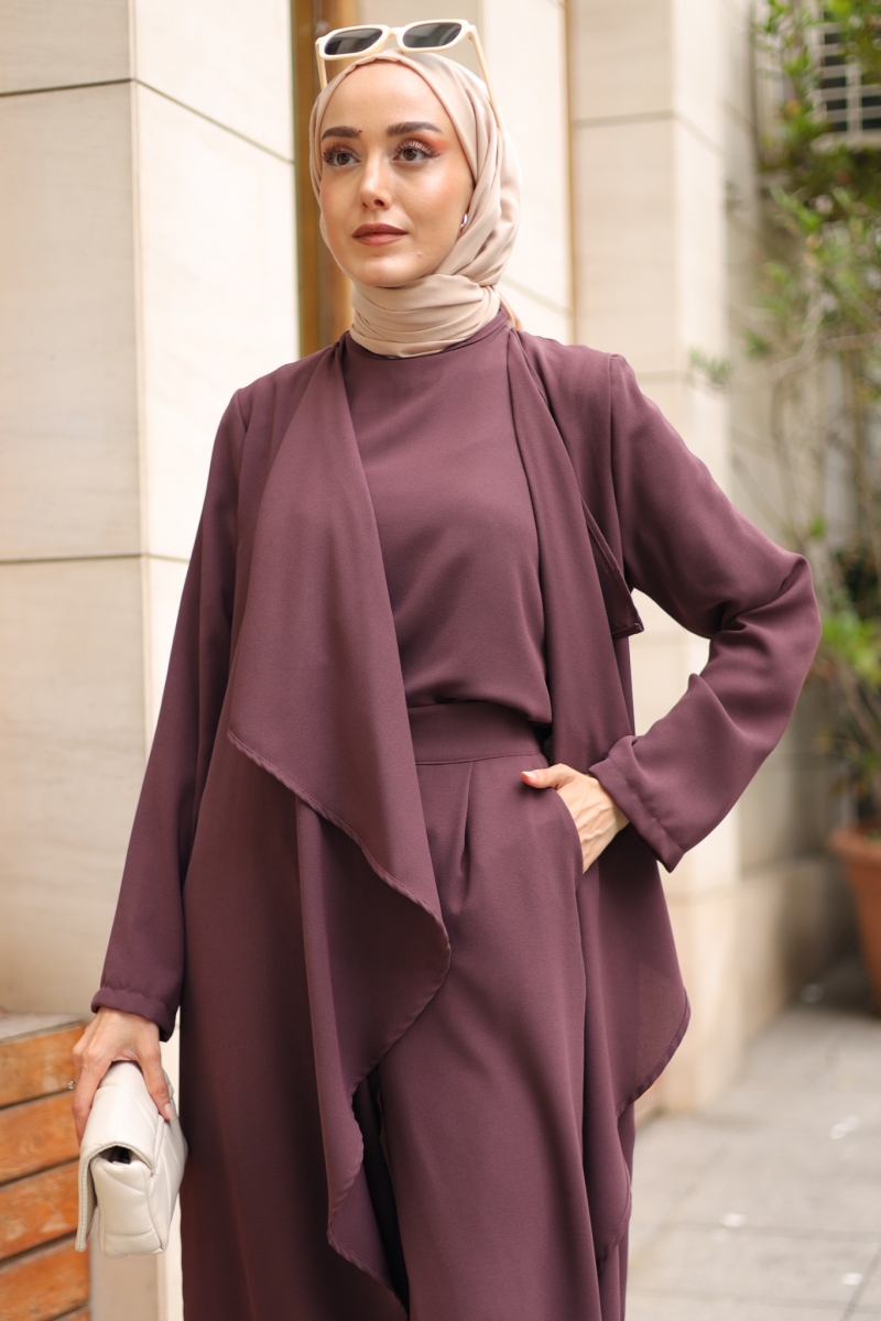 Ruby Mor Üçlü Takım