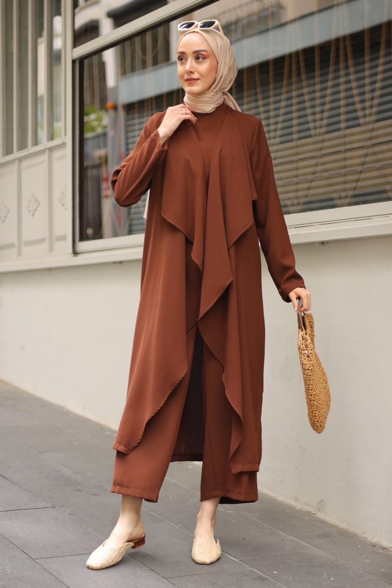 Ruby Kahverengi Üçlü Takım