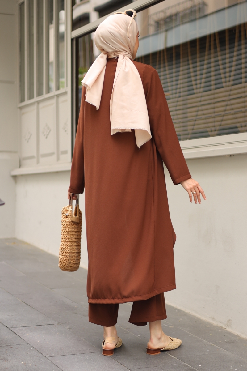 Ruby Kahverengi Üçlü Takım