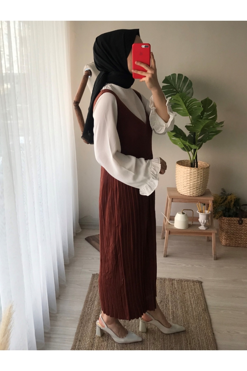 Ruth Kahve Triko Jile