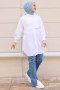 Sabina Beyaz Tunik