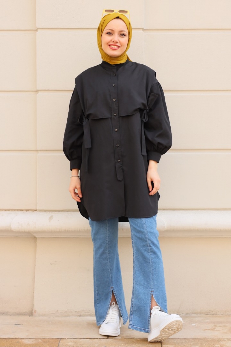 Sabina Siyah Tunik