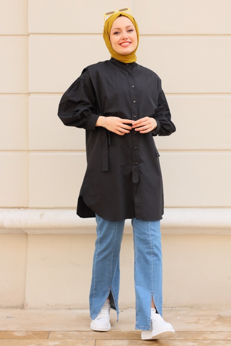 Sabina Siyah Tunik