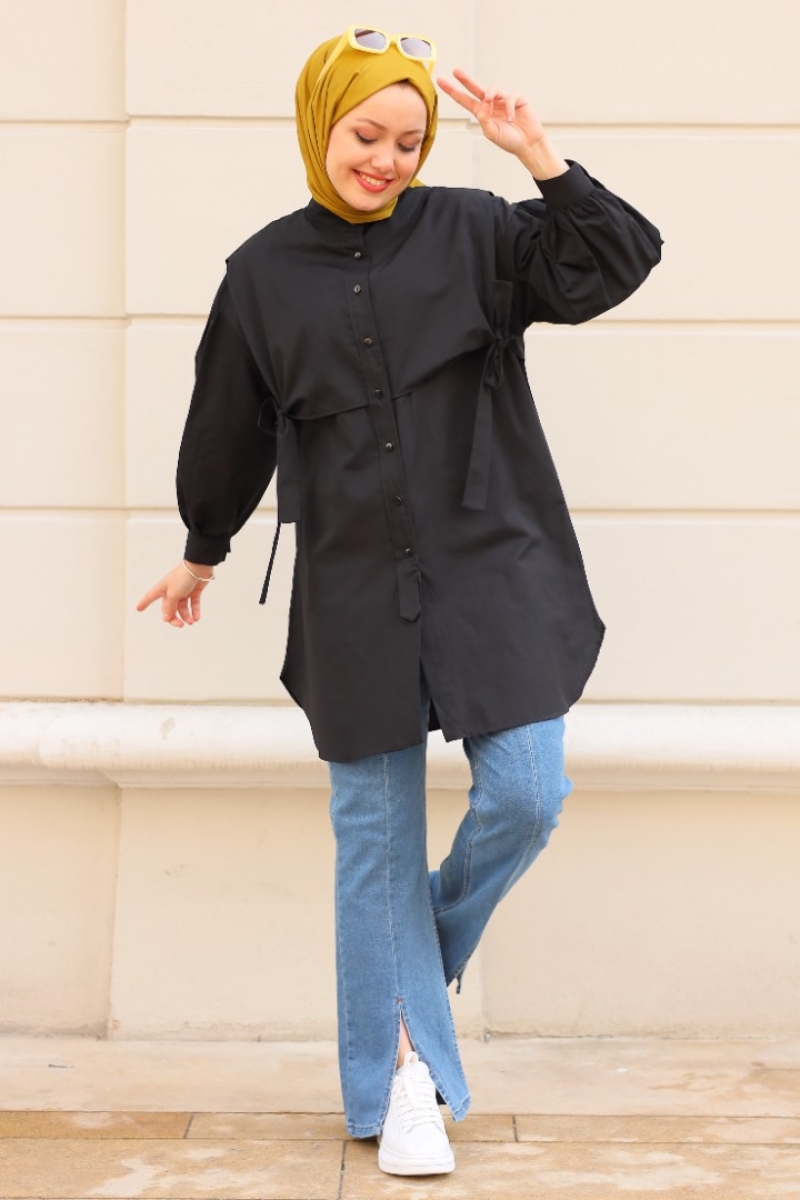 Sabina Siyah Tunik