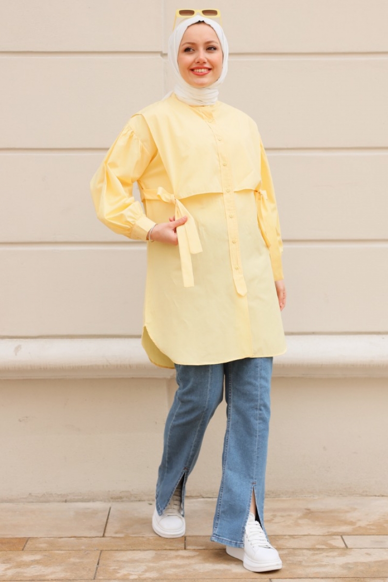 Sabina Sarı Tunik