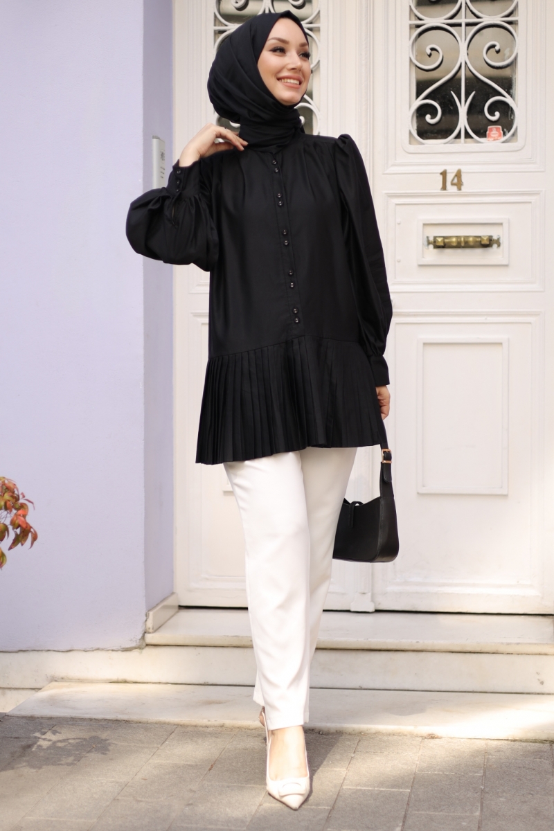 Samya Siyah Tunik