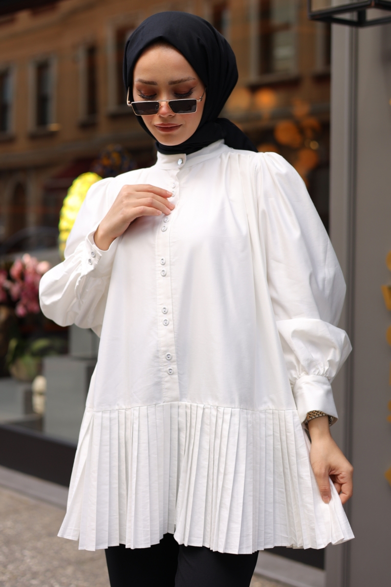 Samya Beyaz Tunik