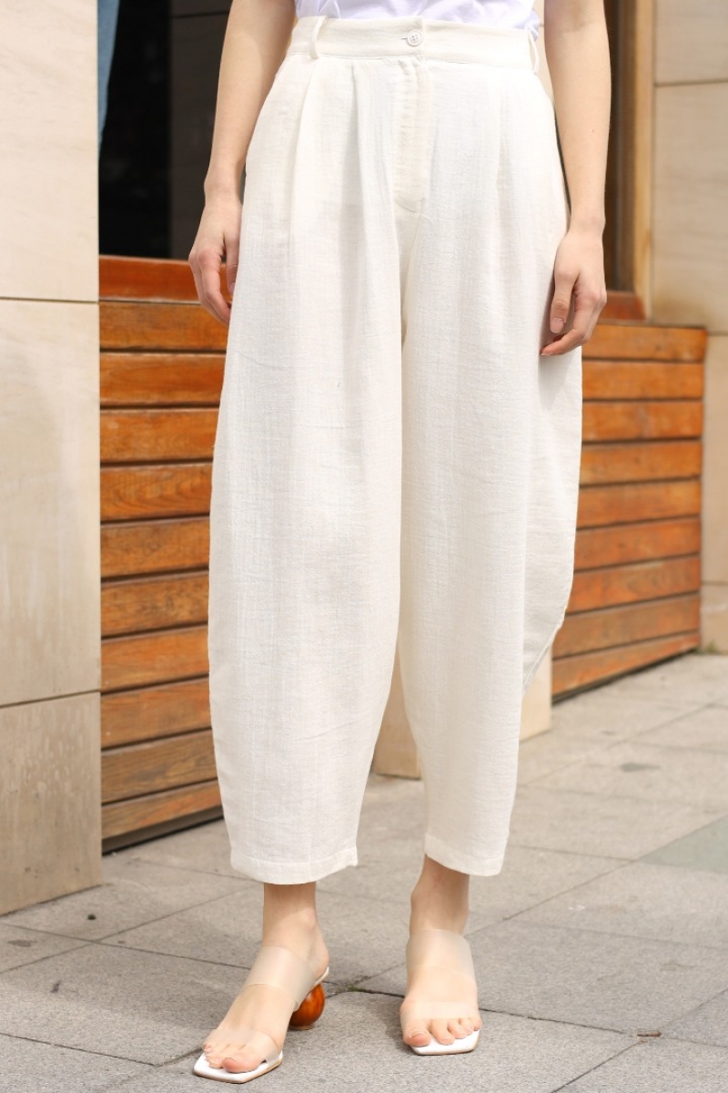 Sanio Beyaz Pantolon