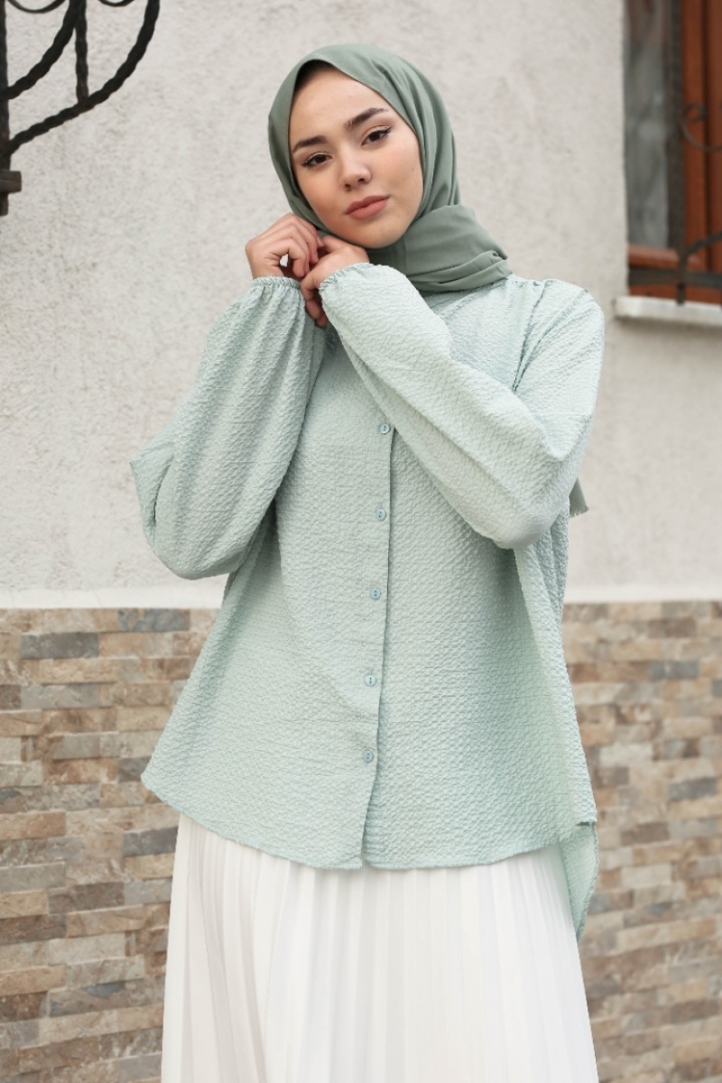 Sanya Mint Yeşili Gömlek