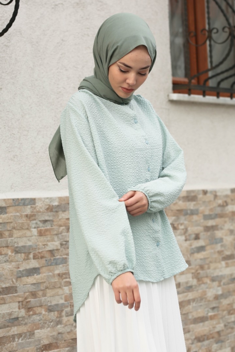 Sanya Mint Yeşili Gömlek