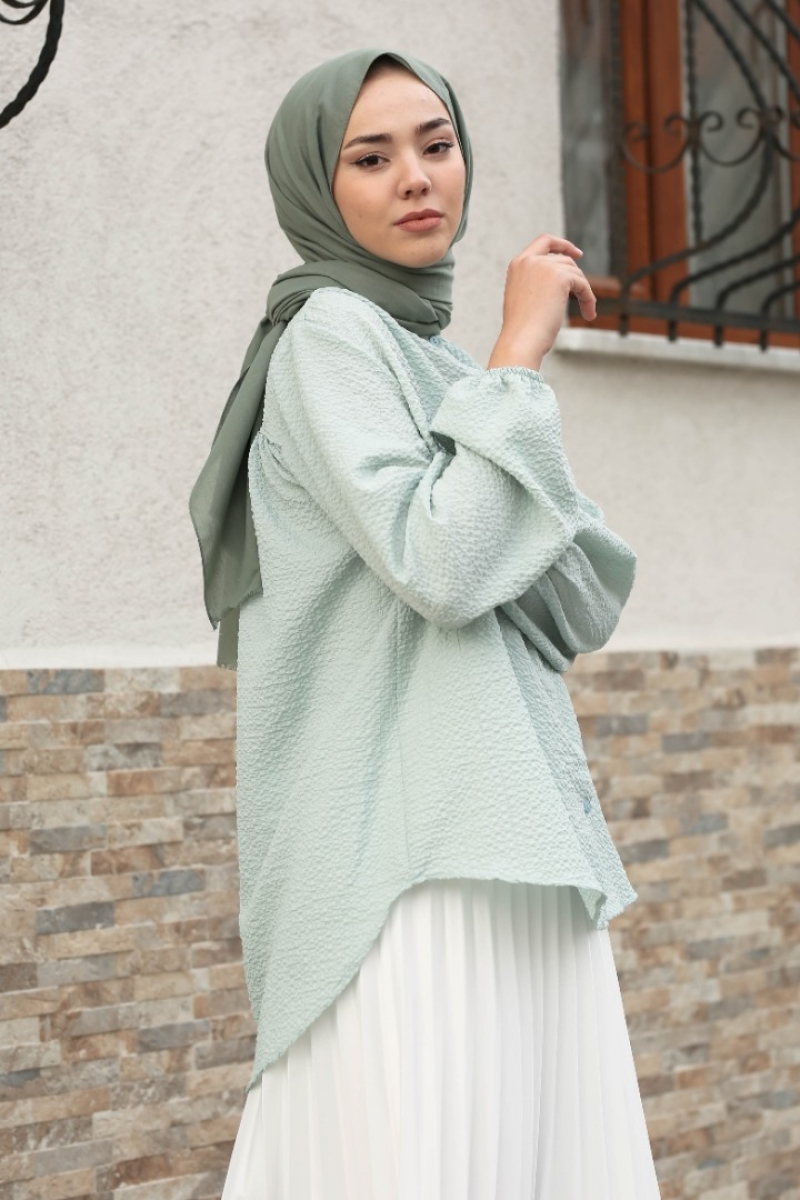 Sanya Mint Yeşili Gömlek