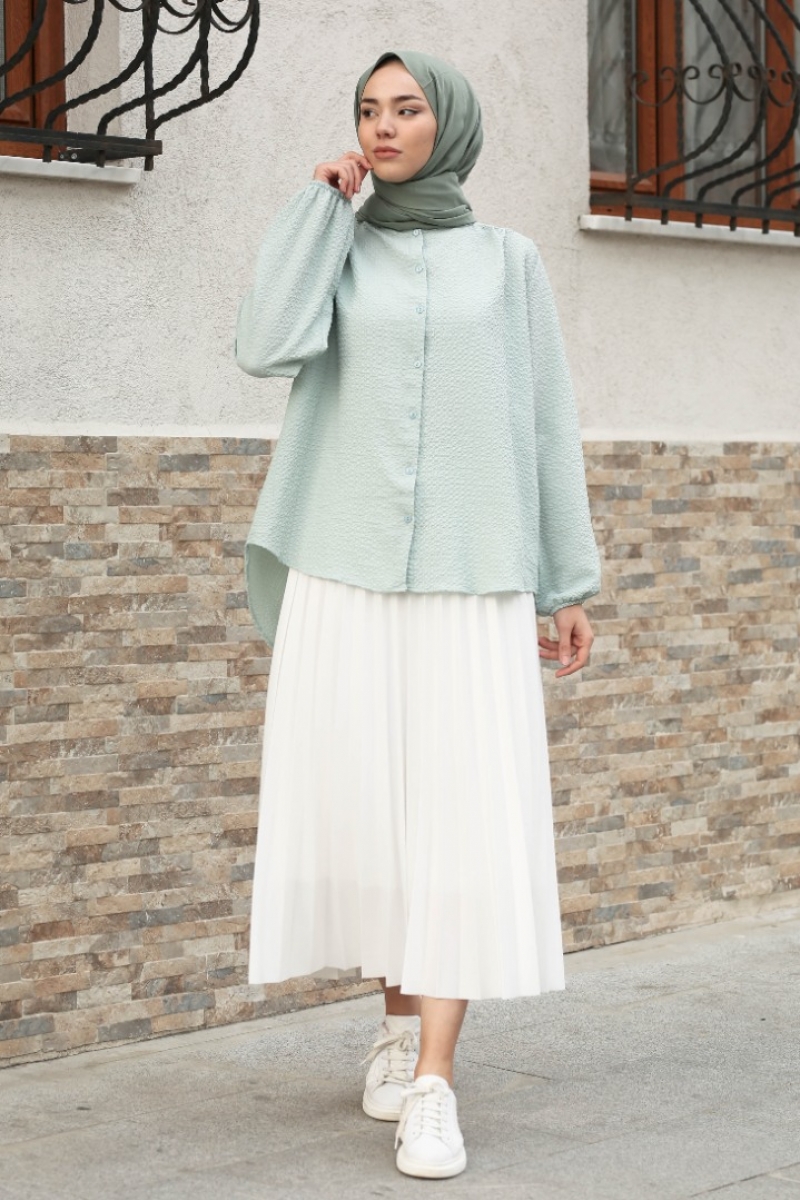Sanya Mint Yeşili Gömlek