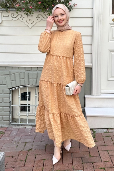 Sebla Camel Elbise