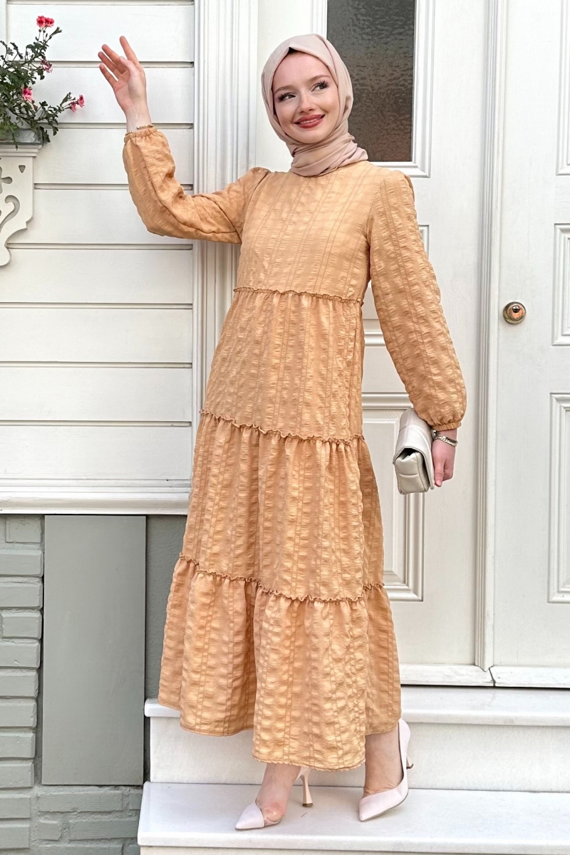 Sebla Camel Elbise