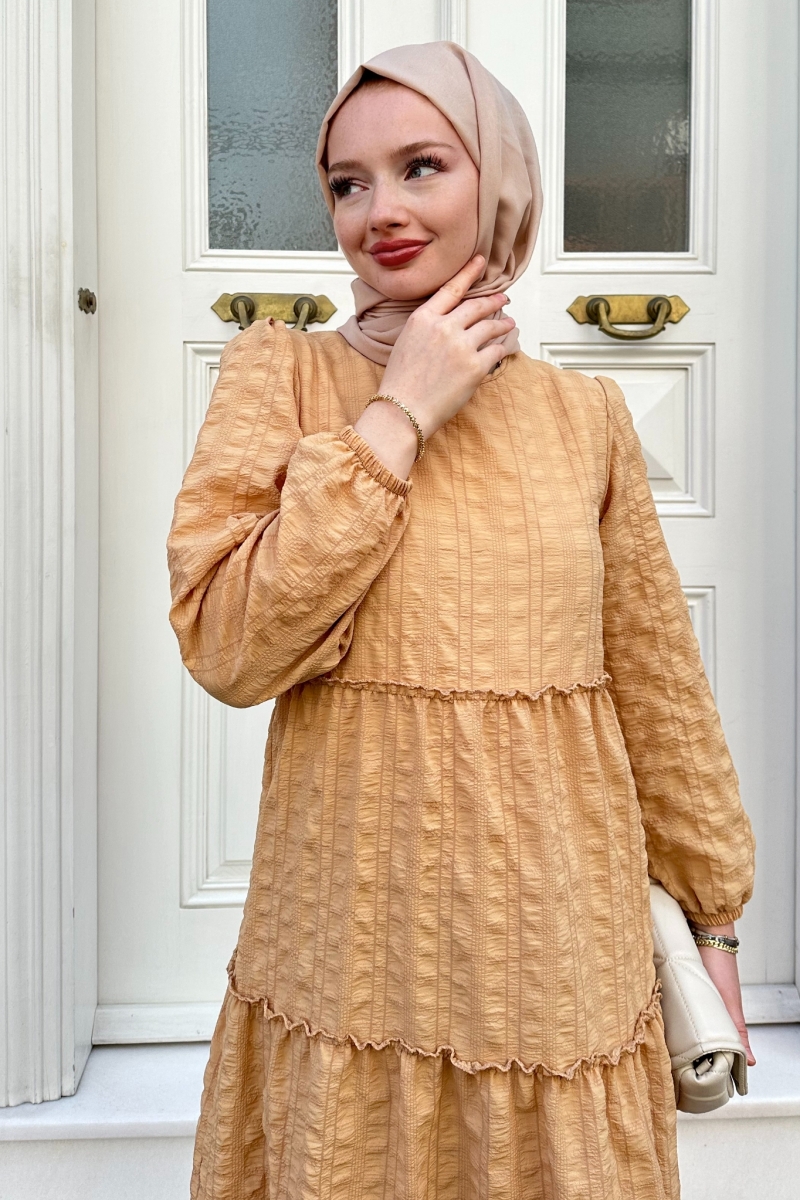 Sebla Camel Elbise