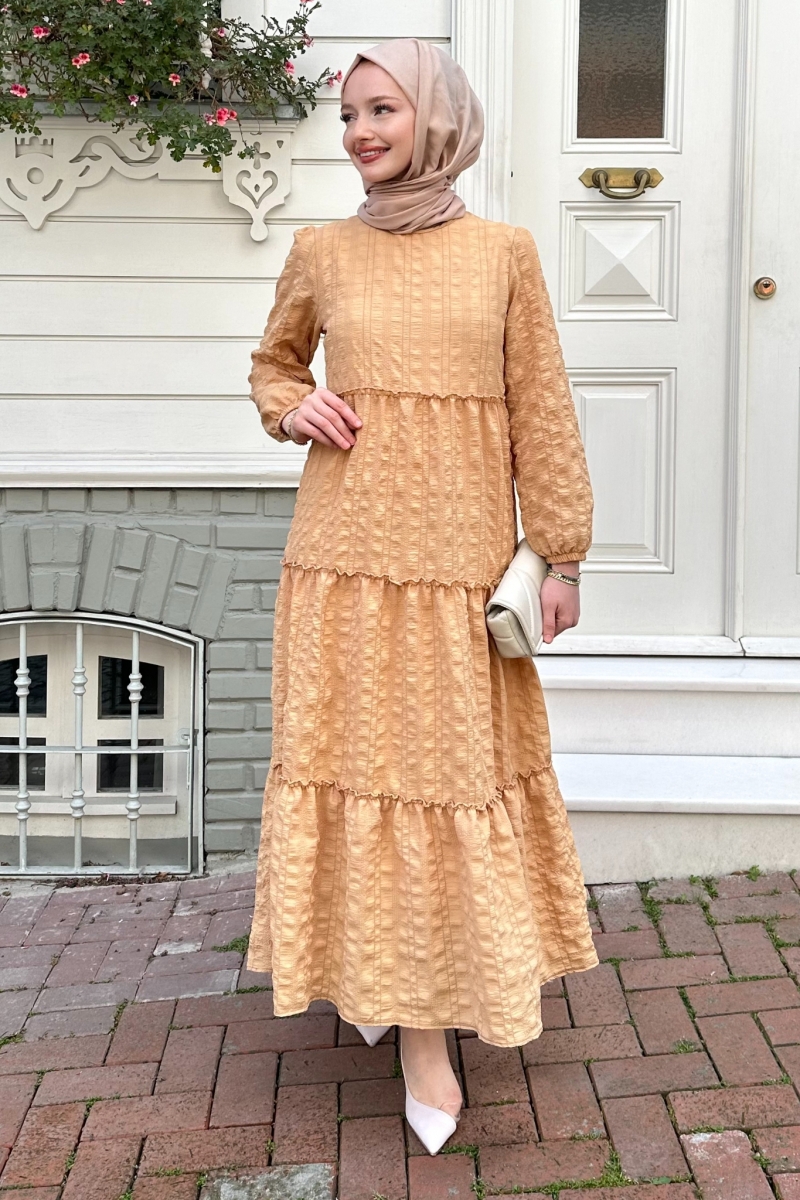 Sebla Camel Elbise