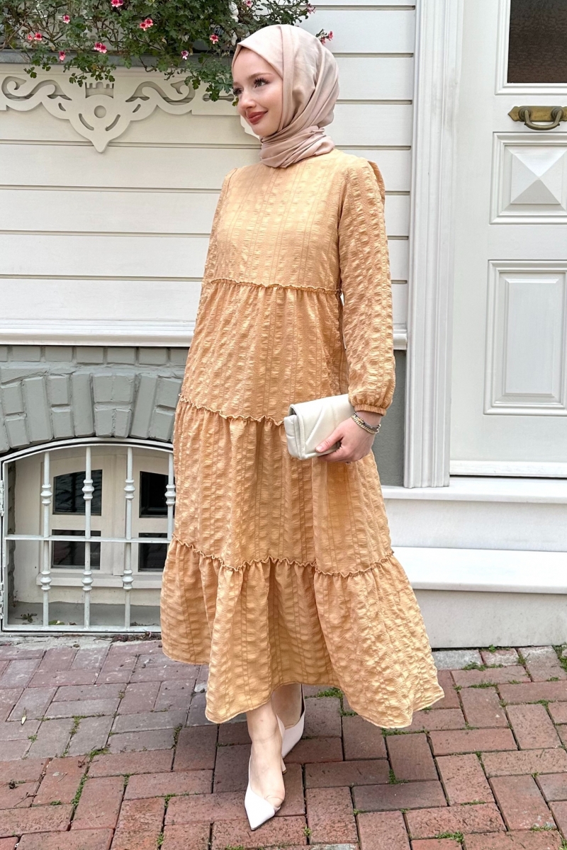 Sebla Camel Elbise