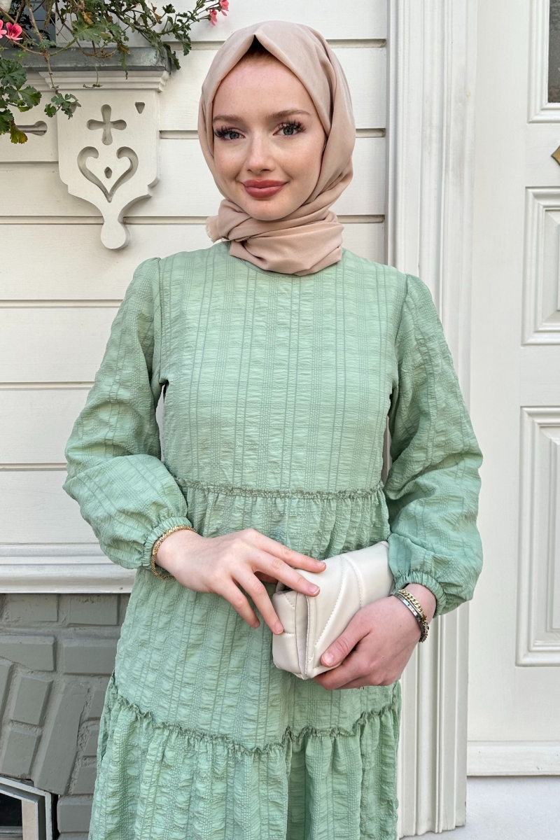 Sebla Mint Yeşili Elbise