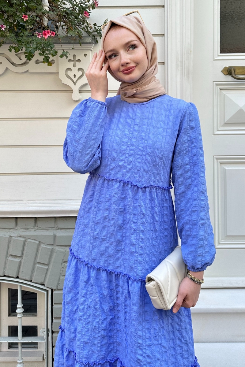 Sebla Mavi Elbise