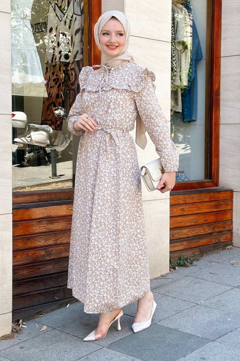 Seminya Camel Elbise