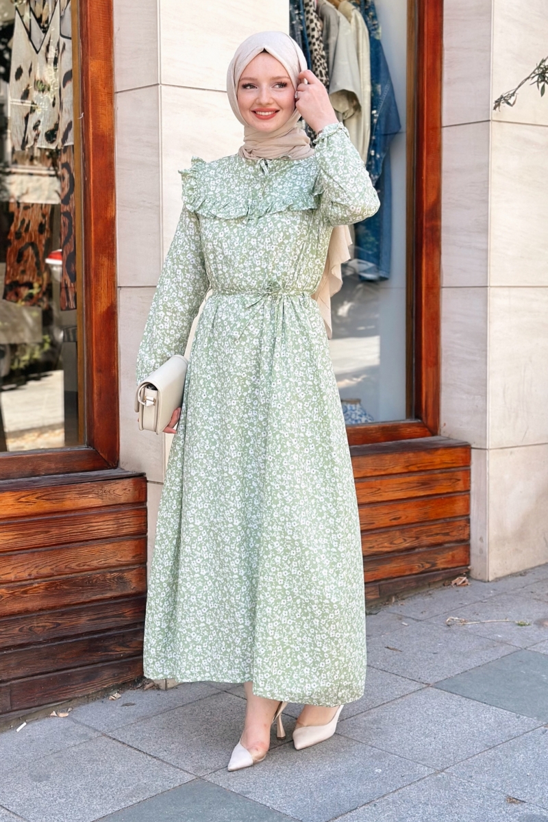 Seminya Mint Yeşili Elbise