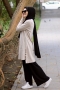 Sesilya Krem Tunik Pantolon Kombin