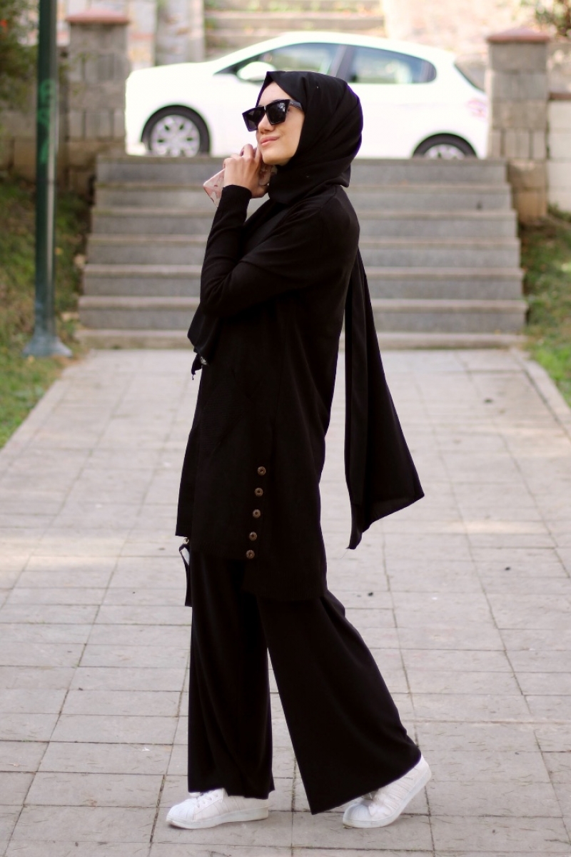 Sesilya Siyah Tunik