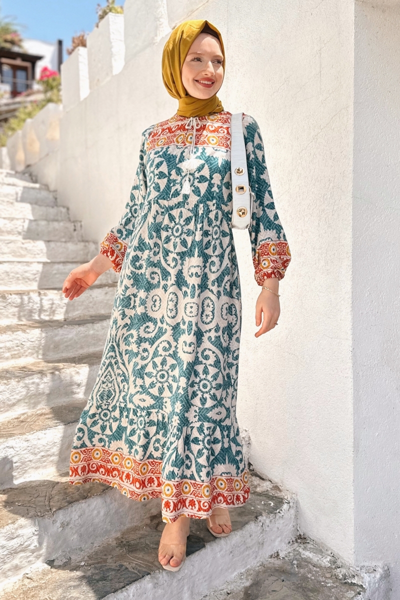 Sevilla Turkuaz Elbise