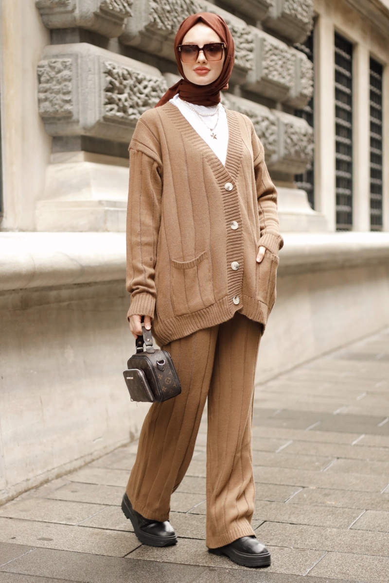 Shak Camel Triko Takım